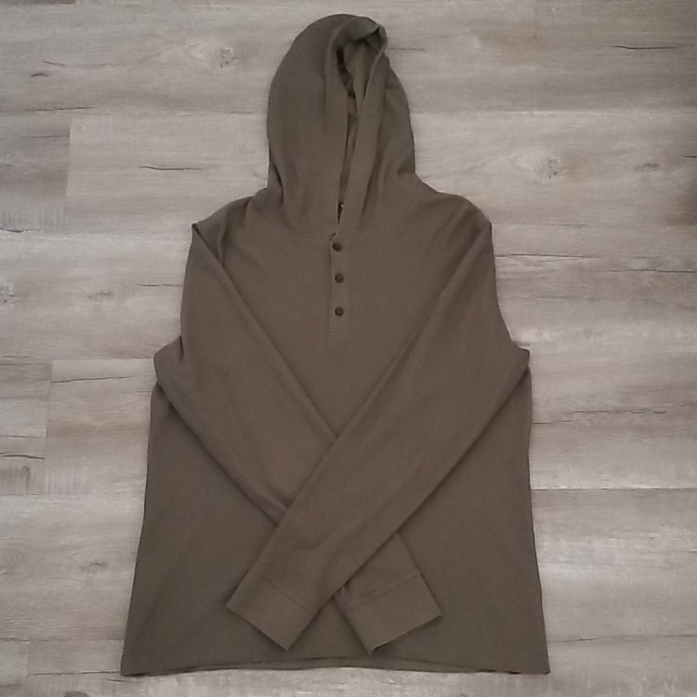 Mens vince Henley hoodie